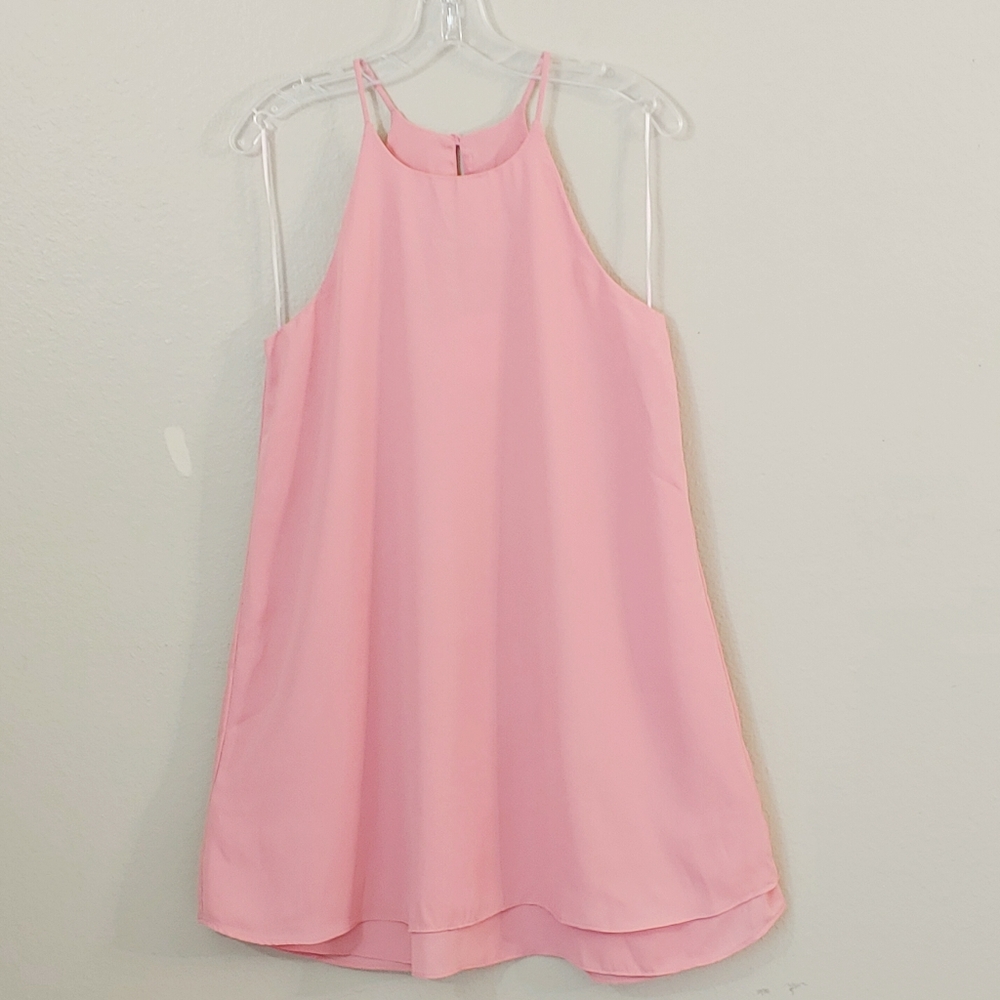Pink Rose - Sleeveless A-line Blush dress Size S